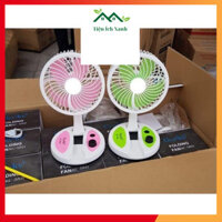 Quạt tích điện để bàn gấp gọn có đèn LED KC-5811