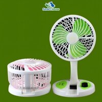 Quạt tích điện để bàn gấp gọn có đèn LED KC-5811