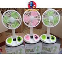 Quạt tích điện để bàn gấp gọn có đèn LED KC-5811