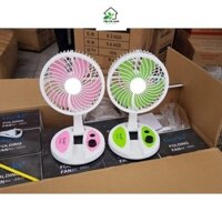 Quạt tích điện để bàn gấp gọn có đèn LED KC-5811