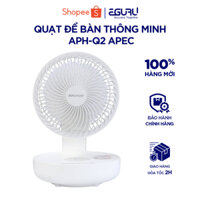 Quạt tích điện để bàn xếp gọn mini điều khiển bằng giọng nói, 4 chế độ gió, pin 4000 mAh Apechome APH - Q2