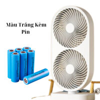 Quạt tích điện để bàn 20000mAh, quạt sạc điện mini 4 tốc độ, xoay 120 độ, sạc USB