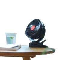 Quạt Tích Điện Đế Kẹp YOOBAO F8 8000mah Có Đèn Led Kiêm Sạc Dự Phòng 3in1, Dùng Liên Tục 8-30 Tiếng