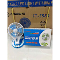 Quạt tích điện + đèn led siêu sáng