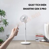 Quạt tích điện đối lưu Xiaomi Smartmi Gen 3 Pro Circulation Fan – Tích điện 24h, động cơ không chổi than DC, tạo gió 3D hiện đại (Bản Quốc Tế)