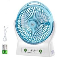 Quạt Tích Điện DP 7605 Pin Sạc USB - Cao 27cm Rộng 21 Cm. Bảo hành 30 ngày