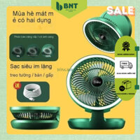 Quạt tích điện 💥 HÀNG LOẠI 1 💥 Quạt mini SUPER, 3 cánh, Quạt sử dụng pin sạc với đế để bàn
