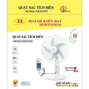 Quạt tích điện Honjianda HJD-6216TD
