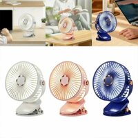 Quạt tích điện kẹp mini để bàn, tiện lợi đi dã ngoại, cắm trại