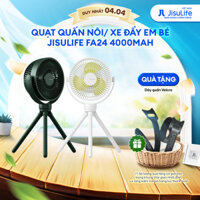 Quạt Tích Điện Kẹp Nôi Xe Đẩy / Quạt Quấn Nôi Em Bé JISULIFE FA24 Pin 4000mAh | Sử Dụng Lên Đến 12H | Bảo hành 12 Tháng