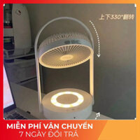 Quạt tích điện kiêm đèn ngủ mini Uringo Pin siêu khoẻ, có điều khiển