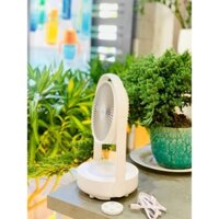 Quạt tích điện kiêm đèn ngủ mini Uringo Pin siêu khoẻ, có điều khiển