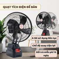 Quạt tích điện lồng sắt 48V Metal model có xoay, 2 chế độ gió, quạt tích điện pin rời siêu trâu