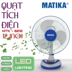 Quạt tích điện Matika MTK-6212