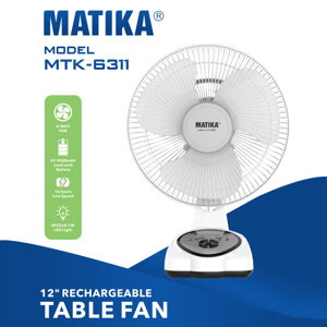 Quạt tích điện Matika MTK-6311
