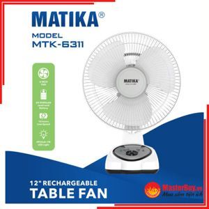 Quạt tích điện Matika MTK-6311