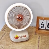 Quạt tích điện mini để bàn Icarer Family kiêm đèn ngủ phong cách Hàn Quốc - Một chút xinh