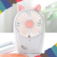 Quạt tích điện Mini kèm đèn Pin-V10 Kute|Cầm tay|Để bàn|Thông minh|Giá rẻ|Chất lượng cao
