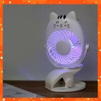 Quạt Tích Điện Mini Kẹp Bàn Siêu Mát-9002✓Để Bàn✓Cầm Tay✓Thông Minh✓Giá Rẻ✓Chất Lượng Cao