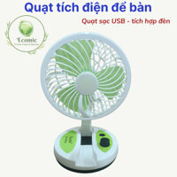 Quạt tích điện mini , quạt để bàn , quạt sạc usb , quạt tích điện