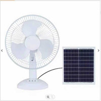 Quạt tích điện năng lượng mặt trời QHS-128 để bàn