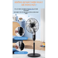 Quạt tích điện năng lượng mặt trời, Pin 15600Mah, tấm năng lượng mặt trời, cổng cắm Usb, đèn LED