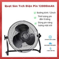Quạt Tích Điện Năng Lượng Mặt Trời Thời Gian Pin Đến 9 Tiếng, Quạt Sạc Điện Chân Quỳ