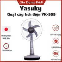 Quạt tích điện nhật bản Yasuky YK-555, Pin cực trâu sử dụng liên tục 12h không cần sạc lại | Bảo hành 12 tháng