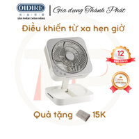 Quạt tích điện Oidire ODI-MF12, quạt treo tường, sạc điên, dùng liên tục 8h, dung lượng pin lớn, quạt để bàn, mát nhanh