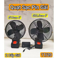 QUẠT TÍCH ĐIỆN PIN GÀI 10 CELL, HÀNG TỐT LỒNG/CÁNH BẰNG SẮT GIÓ MẠNH