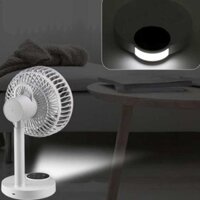 Quạt tích điện sạc pin để bàn DP 7626 có đèn led siêu mát tốc độ gió mạnh mẽ -Hàng mới