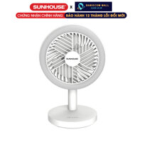 Quạt tích điện Sunhouse SHD7114 7h liên tục 3 chế độ quạt kiêm đèn ngủ tiện lợi 12 tháng bảo hành