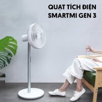 Quạt Tích Điện Thông Minh Xiaomi Smartmi Gen 3 – Tích điện 20 giờ, Ion âm khử mùi, khử khuẩn, thanh lọc không khí, động cơ không chổi than chống ồn (Bản Quốc tế)