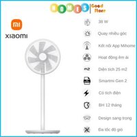 Quạt Tích Điện Xiaomi, Quạt Đứng Thông Minh Xiaomi Gen 2  Đa Tốc Độ Gió Quạt Siêu Êm, Kết Nối App Mihome, Công Suất 38W - Hàng Chính Hãng