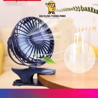 Quạt tích điện YOOBAO có chân kẹp pin sạc 4 tốc độ gió