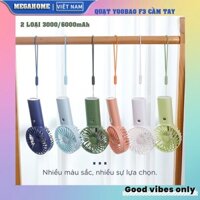 Quạt tích điện yoobao, quạt cầm tay mini sạc điện, quạt Yoobao F3 3000/6000mAh