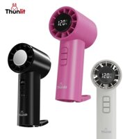 Quạt tốc độ cao Thunlit M1 Mini 120-gear Quạt cầm tay tốc độ vô cấp Quạt bỏ túi di động ngoài trời có móc 2500mAh Màn hình kỹ thuật số có thể sạc lại