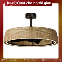 Quạt trần 2 chiều MR.VU BAMBOO có đèn chiếu sáng, điều khiển từ xa, tiết kiệm điện