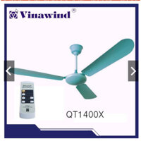 Quạt trần 3 cánh có điều khiển Vinawind QT1400-X (Cánh nhôm, Sải cánh 1400mm) Điện Cơ Thống Nhất