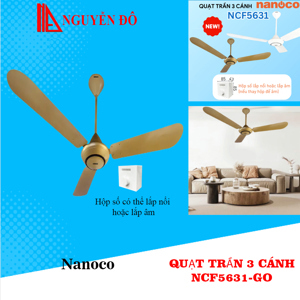 Quạt trần 3 cánh Nanoco NCF5631