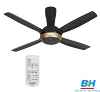 Quạt trần 4 cánh 59W Màu đen Ti ngắn Panasonic F-56XPG
