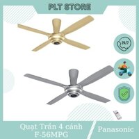 Quạt trần 4 cánh Panasonic F-56MPG-GO, F-56MPG-S điều khiển từ xa, dây an toàn, công tắc an toàn, 3 cấp gió, hẹn giờ