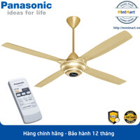 Quạt trần 4 cánh Panasonic F-56MZG-GO Màu Vàng Công suất 59W Chiều dài ti 40cm [bonus]