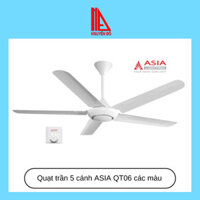 Quạt trần 5 cánh ASIA QT06 điều khiển bằng hộp số, động cơ AC, 5 cấp độ gió - Shop Nguyễn Đô