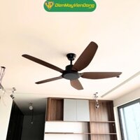 Quạt trần 5 cánh DCTFan Electric Corporation 132KD động cơ DC tiết kiệm điện, điều khiển từ xa 6 cấp độ gió