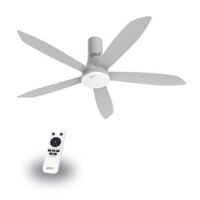 Quạt trần 5 cánh GCool Smart DC Copter 05 Plus RL-ghi bạc-Led-điều khiển