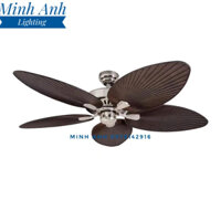 Quạt Trần 5 Cánh Hình Lá Cọ Trang Trí Sảnh Phòng Khách QT5228 Minh Anh ( Tặng Kèm Remost )