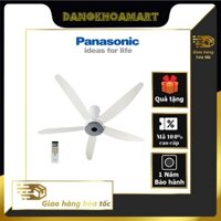 Quạt trần 5 cánh Panasonic DC F-60XDN-Trắng (37W) (ĐC1 : 666 Ngô Gia Tự * ĐC2 : 5c Miếu Hai Xã ☎️ 0984704708 / 0986692266)