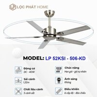 Quạt Trần 5 Cánh Sắt Không Đèn Lộc Phát LP 52KSI - 506: Bền Bỉ, Mạnh Mẽ, Giá Tốt
