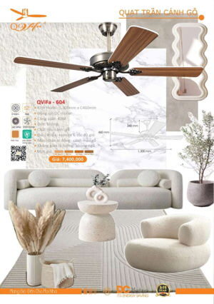 Quạt trần 5 cánh Vifa 604